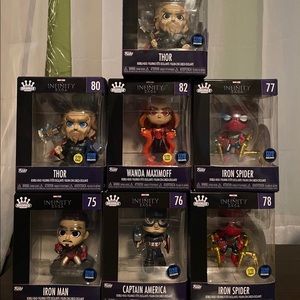 Infinity saga funko pop mini (set of 7)